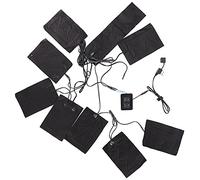 Almohadillas Térmicas Eléctricas Portátiles, Control de Temperatura de 3 Niveles, para Ropa de Chaleco, Lavables, Flexibles, Resistentes a la Fricción