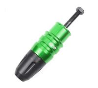 Almohadillas Tope Protección Contra Caídas CNC Para Motocicleta Deslizadores Escape Protector Contra Choques Para Z1000 Z 1000 2010-2022 POMPOMPUR(Verde)