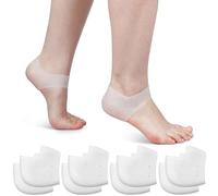 Almohadillas transpirables para talones, fascitis plantar, almohadillas para talón, ideal para el dolor de talón, curar talones secos agrietados, tendinitis de Aquiles, para hombres y mujeres