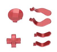 Almohadillas Y Paletas D de Metal para One Series 2 Modelo 1797, Accesorios de Controlador de Repuesto, Acero Inoxidable(Rojo)