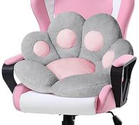 LANPEW almohadón,Estera,Cojín para Patas de Gato Asiento Lindo Cojín para Silla sofá Perezoso Decoración para Exteriores Piso cálido Cojín Alfombra cálida Agradable a la Piel (60x60cm, Gris)