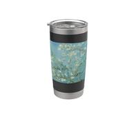 Almond Blossom Art Gogh Van Vintage Painting Masterpiece Vaso térmico de acero inoxidable de doble pared