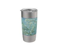 Almond Blossom Art Gogh Van Vintage Painting Masterpiece Vaso térmico de acero inoxidable de doble pared