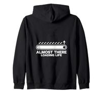 Almost There Loading Life Progress Bar Humor Diseño Gráfico Sudadera con Capucha