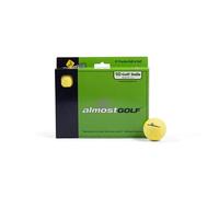ALMOSTGOLF Limited Flight Practice - Pelotas de Golf de Espuma, Giro Realista, trayectoria y Entrenamiento de precisión, Paquete de 10, Color Amarillo de Alta Visibilidad