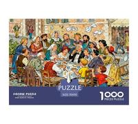 Almuerzo Familiar en Roma el Domingo Puzzle De Madera Impermeable DIY Puzzles De 1000 Piezas para Adultos Desafiante Y Estimulante Rompecabezas para Juegos Desafiantes