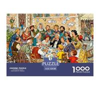 Almuerzo Familiar en Roma el Domingo Puzzle De Madera Impermeable DIY Puzzles De 1000 Piezas para Adultos Imposible Rompecabezas Juegos Desafiantes