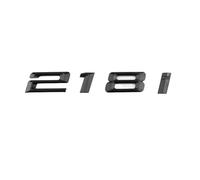 ALMVIS 218i 228i Plata/Negro ABS Número Letras Insignia del Tronco del Coche Emblema Etiqueta Engomada for BMW Serie 2 218i 228i Pegatinas del Logotipo del Coche(218i Bright Black)