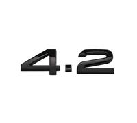 ALMVIS 3D ABS 2,4 3,6 4,2 Letra Coche Maletero Trasero Puerta Insignia Emblema Adhesivo Pegatina Apto Fit For Audi A4 A5 A6 A7 A8 Q3 Q5 Q7 Pegatinas del Logotipo del Coche(4.2 Black)