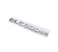 ALMVIS Emblema 3D cromado con letras negras GLC300de GLC300e GLC350e GLC400e 4Matic apto for Mercedes Benz GLC X253 Adhesivo con logotipo for maletero de coche pegatinas del logotipo del coche(GLC300d