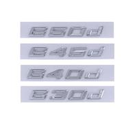 ALMVIS Emblema de insignia de maletero de coche con letras ABS 3D, 630d, 640d, 645d, 650d, 730d, 740d, 745d, 750d, 760d, logotipo apto for BMW GT G32 F01 F12 G70, accesorios pegatinas del logotipo del