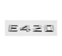 ALMVIS Etiqueta engomada de la letra del número del maletero trasero del coche, insignia del emblema de la caja trasera, compatible con Mercedes Benz Clase E E300 E320 E350 E400 E420 E430 E500 E550 pe
