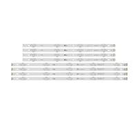 ALMVIS Kit de 8 Uds Tira de LED for iluminación Trasera Compatible con LG 49UJ630V 49LJ550M 49LJ5500 49LG594V NC490DUE-AAFX1-41CA GAN01-1294A-P1 GAN01-1295A-P1 luz LED para televisión