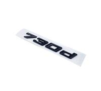 ALMVIS Letras De Números De Fuente 730d 740d 745d 750d 760d Emblema Superior ABS Apto For BMW Serie 7 Placa Con Nombre For Maletero Pegatina Con Logotipo Negro Cromado pegatinas del logotipo del coche