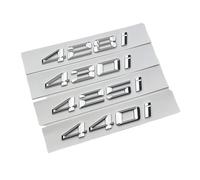 ALMVIS Logotipo Cromado ABS 3D 425i 428i 430i 440i, Emblema de Coche, calcomanía for Maletero, Apto for BMW 425i 428i 430i 440i, Accesorios con Letras Stikcers Pegatinas del Logotipo del Coche(430i)