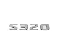 ALMVIS Pegatinas ABS for coche, emblema de letras de caja trasera apto for Mercedes Benz S55 S63 S200 S220 S250 S260 S300 S320 S350, calcomanías con insignia for maletero trasero pegatinas del logotip