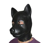 ALMYMM Máscara Perro Máscaras Látex Petplay Máscara Perro Látex Láscaras Perros Juguetes Sexuales Pareja Juego Sexual Esclavo Cosplay Fiesta Mascarada