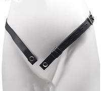 ALMYMM Penis Cage Chastity Belt Set Accesorios, Chastity Cock Cage Male Penis Cage Cinturón de cuero ajustable para PenisRing Scrotum Cock Ring Hombres Negro