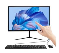 ALNERUZL Computadora de escritorio todo en uno, pantalla táctil de 22 pulgadas, pantalla FHD N5095 Quad Core 8G RAM 512G SSD ROM PC, conexión WiFi Bluetooth de escritorio para juegos de oficina en