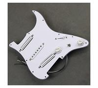 Alnico 5 Hot Rails-Single Coil Pickup Precableado Guitar Pickguard SSS Set 1T1V Control Piezas de Repuesto de Guitarra (Color : 03)