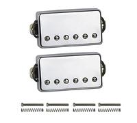 Alnico 5 Humbucker Pickup De Guitarra Eléctrica Chrome Cuello De Cromo O Puente Pickup Elija Para Lp Guitarra De Estilo Elgitarrhämtning (Color : Neck and Bridge)