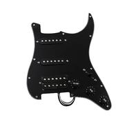 Alnico 5 Pickup Loaded Prewired Guitar Pickguard SSH HSS Piezas De Guitarra Eléctrica (Color : Bk 3ply)