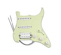 Alnico 5 Pickup Loaded Prewired Guitar Pickguard SSH HSS Piezas De Guitarra Eléctrica (Color : Green 3ply)
