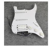 Alnico 5 Pickup Loaded Prewired Guitar Pickguard SSH HSS Piezas De Guitarra Eléctrica (Color : White 3ply)