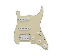 Alnico 5 Pickup Loaded Prewired Guitar Pickguard SSH HSS Piezas De Guitarra Eléctrica (Color : Yellow 3ply)