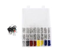 Alnicov 1 Juego de 755 Conectores para automóvil en Caja, Que Incluye 21 Tipos de 355 Pines de Terminal Macho y Hembra y 400 Conectores Impermeables. Extractor de Pines de 18 Pines.