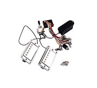 Alnicov 1 juego de pastillas de guitarra LP activas Humbucker con caja de batería de circuito electrónico