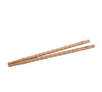 Alnicov 1 par de baquetas de bambú 5A corrugado patrón palillos de tambor durable práctico palo percusión accesorio