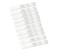 Alnicov 10 piezas de material de incrustación hoja en blanco de concha de nácar blanco para piezas de diapasón de guitarra 43 * 7 * 1,2 mm