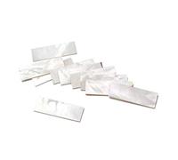 Alnicov 10 piezas de material de incrustación hoja en blanco de concha de nácar blanco para piezas de diapasón de guitarra 36 * 12 * 1 mm
