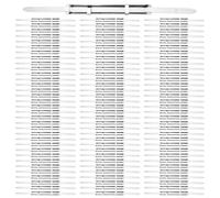 Alnicov 100 Paquetes de Sujetadores de Tiras de Archivo de 80 mm Clip de Carpeta de Sujetadores de Archivos de Metal Abrazadera de encuadernación de Hojas Sueltas para Oficina Escolar