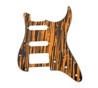 Alnicov 11 agujero Strat SSH Golpeador guitarra Scratch placa para reemplazo estándar Strat estilo moderno, color madera