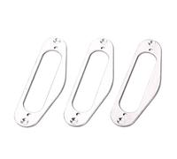 Alnicov - 2 anillos de montaje para guitarra, color plateado