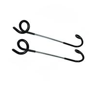 Alnicov 2 Ganchos de Camping, Gancho para Farol, lámpara de Tienda de campaña, Poste de Gancho para Colgar para Pesca, Camping, Viajes, Aventura, Color Negro