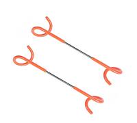Alnicov 2 ganchos para acampar, gancho para colgar en la tienda, camping, viajes, aventura, color naranja