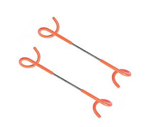 Alnicov 2 ganchos para acampar, gancho para colgar en la tienda, camping, viajes, aventura, color naranja