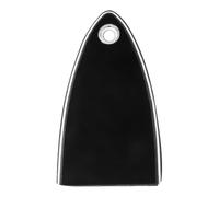 Alnicov 2 Piezas de Tapa Triangular Negra de 1 Orificio para Barra de Armadura de Guitarra eléctrica, Tapa de Ajuste del clavijero del mástil