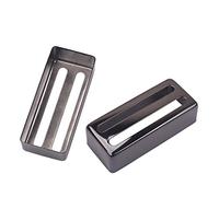 Alnicov 2 piezas Humbuckers Pickup Cover 69 mm x 29 mm para guitarra eléctrica, color negro