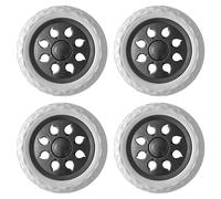 Alnicov 2 Piezas Ruedas para Carro de Compras Ruedas para Carro Ruedas de Repuesto para Compras Ruedas para Carro de Equipaje de Viaje Ruedas de Espuma con núcleo de plástico para Carro de Mano