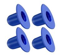 Alnicov 4 Piezas de Repuesto de Tapones de Pared para Piscinas - Tapón de Orificio para Filtro de Piscina sobre el Suelo - Azul