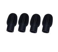 Alnicov 4 piezas de silenciador de tambor de silicona, silencioso, puntas de práctica para batería, accesorio de repuesto, color negro