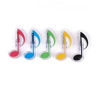 Alnicov 5 clips para notas musicales, clips de plástico para notas musicales, clips para carpeta de archivos de partituras, multicolor, estilo 2