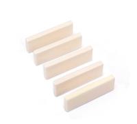 Alnicov 5 piezas de tuerca de hueso de búfalo DIY para guitarra accóustica tuerca de repuesto 50,8 x 19 x 5 mm