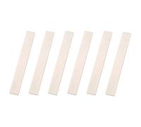 Alnicov 6 piezas de silla de montar en blanco para guitarra acústica clásica, mandolina, banjo, ukelele de 80 mm