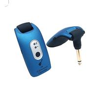 Alnicov A9 - Sistema inalámbrico de transmisión y recepción de 2,4 GHz para guitarra eléctrica, bajo o violín de color azul