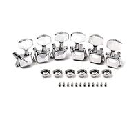 Alnicov Afinadores semicerrados para guitarra 3L3R, juego de clavijas de afinación de cuerda, teclas, cabezas de máquina para guitarra eléctrica Epiphone Les Paul o guitarra acústica, cromado